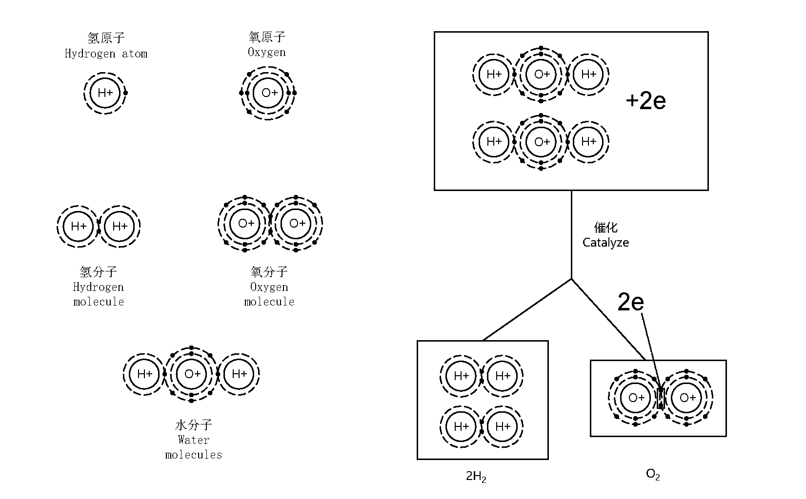 过氧化氢分子模型图片